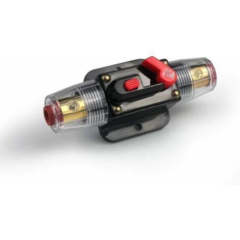 20A Auto Disjoncteur Protection De Voiture 12V - 24V DC avec Commutateur Manuel De Réinitialisation De Fusible