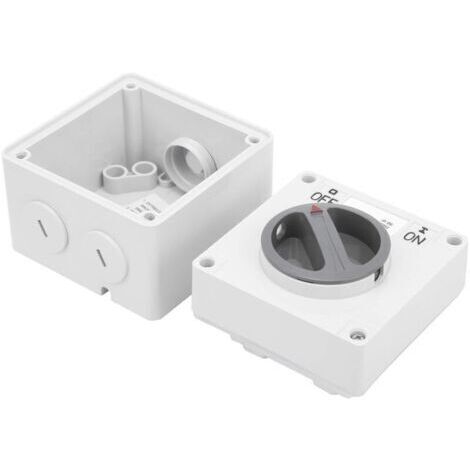 20A Commutateur étanche Ip66 250v 2 Positions Sélecteur Rotatif Interrupteur Marche-arrêt étanche à la Poussière