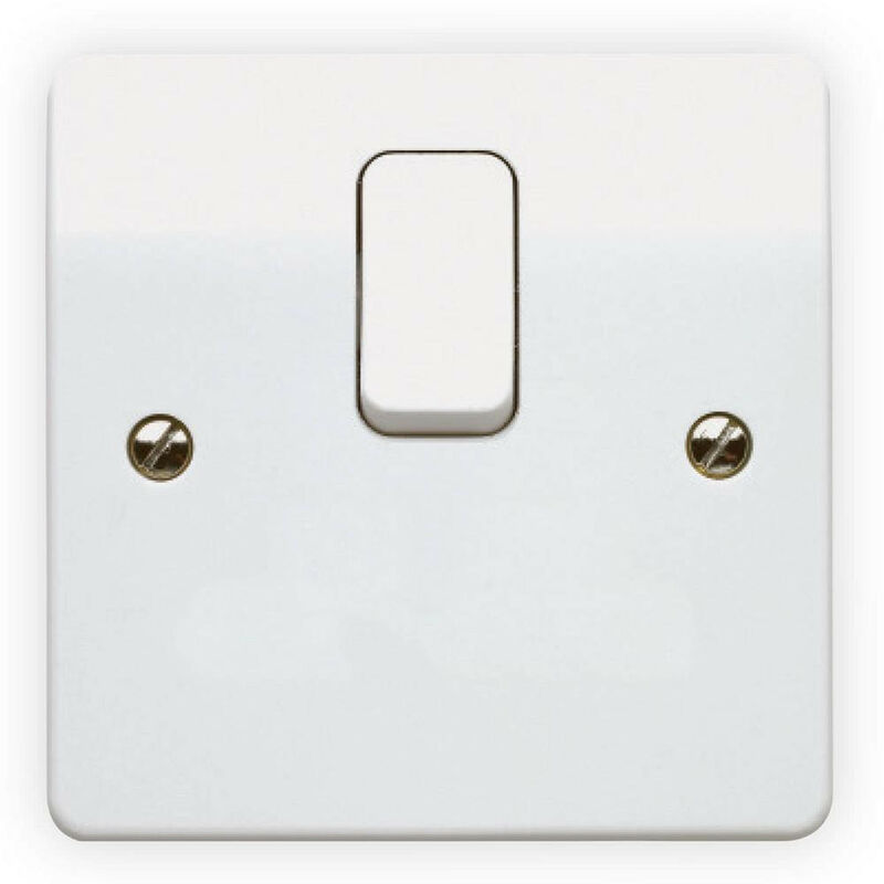 20A Double Pole Switch with Flex Outlet in Base - White - Mk By Honeywell