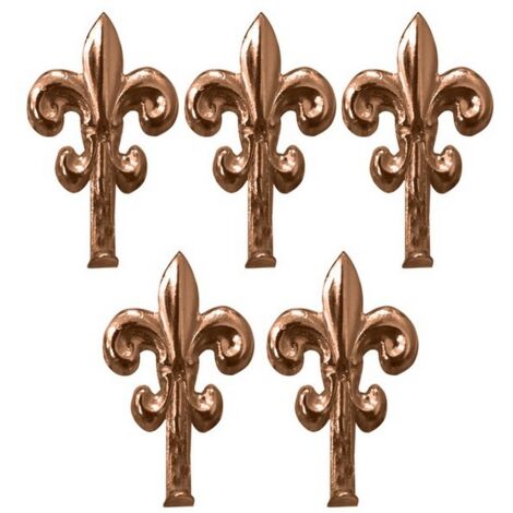 20CF GANCETTO PER QUADRI GIGLIO 5 PZ.    mm. 32 - Bronzato