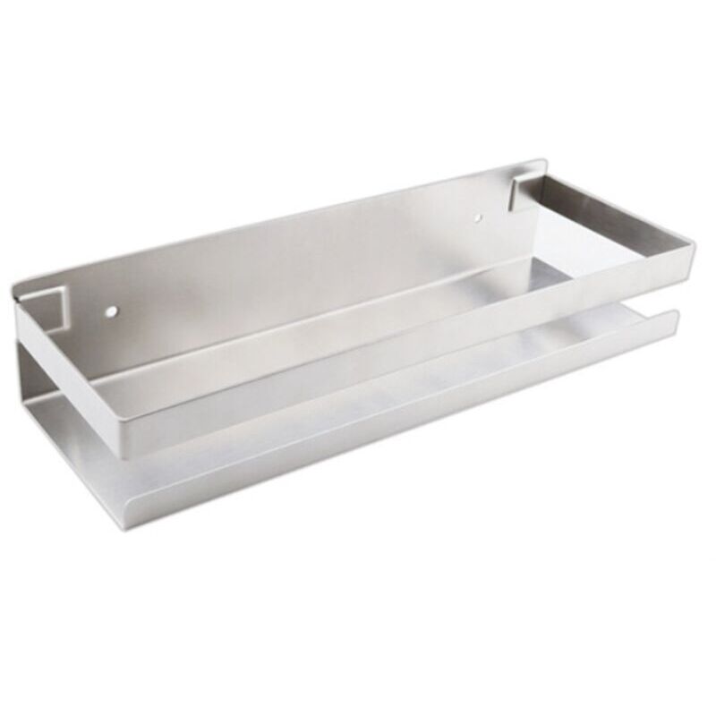 20cm Acier inoxydable sans perforation Argent ,dessin d'étagère de cuisine, universel pour salle de bain et cuisine