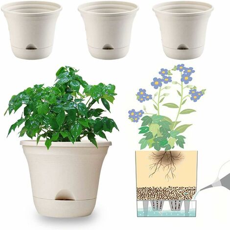 Jardinière Intérieur et Extérieur 17-14-10 cm,Pots De Plantes Lot