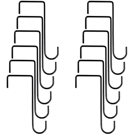 20cm Bracket Fence Panel Hooks (Set of 12)