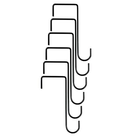 20cm Bracket Fence Panel Hooks (Set of 6)