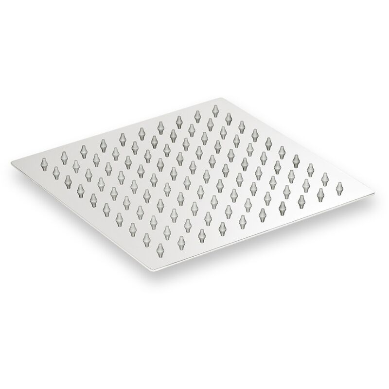 

Alcachofa de ducha Rociador Ducha tipo lluvia 20CM cuadrado Acero inoxidable Rociador lluvia cabezal de ducha efecto lluvia 1/2