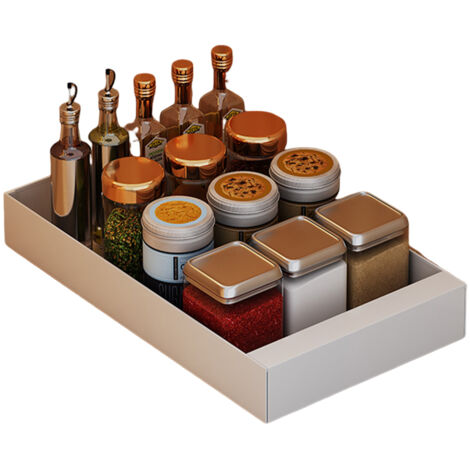 20cm Pull Out Cabinet organisateur étagères de rangement armoires coulissantes étagères pour entrepôt garde-manger armoire cuisine salle de bains - blanc