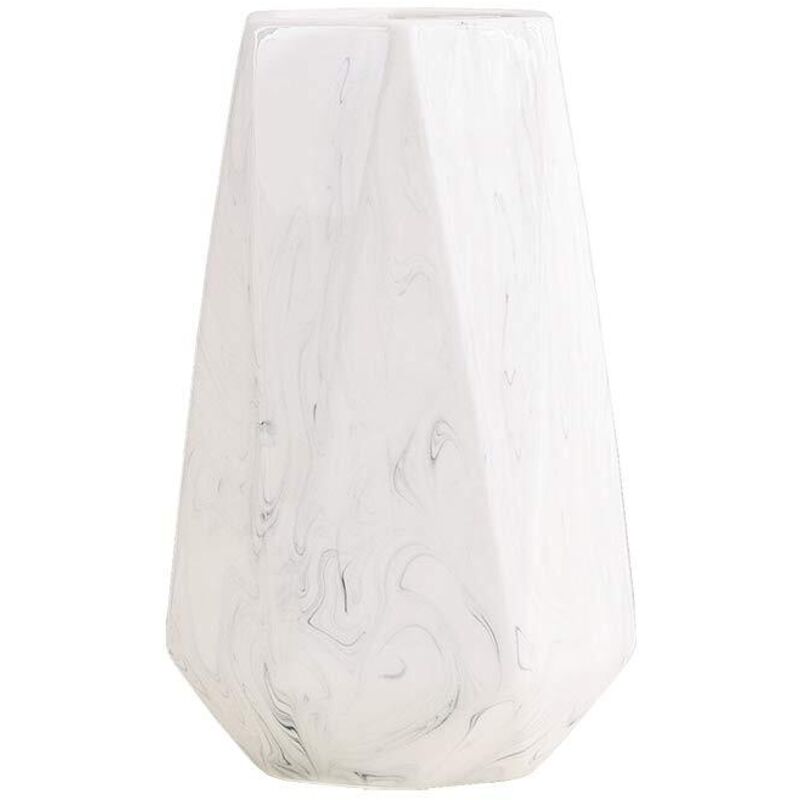 20cm Vase de Blanc marbre Céramique vases decoratifs Design Haut pour Maison, fête, Centre de Table de Mariage