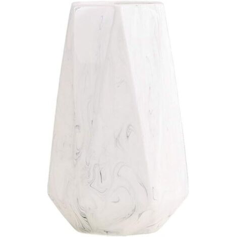 20cm Vase de Blanc marbre Céramique vases decoratifs Design Haut pour Maison, fête, Centre de Table de Mariage