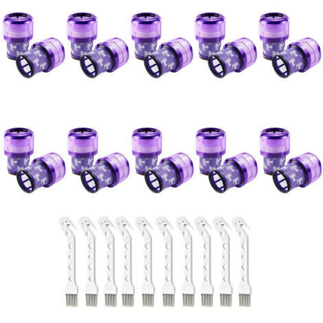 20er-Pack Filter für Dyson V11 Absolute Extra Pro, V11 Torque Drive Animal, V15 Detect Akku-Staubsauger SV14, SV17, SV22. Waschbarer HEPA-Ersatzfilter. Ersetzt DY-970013-02.