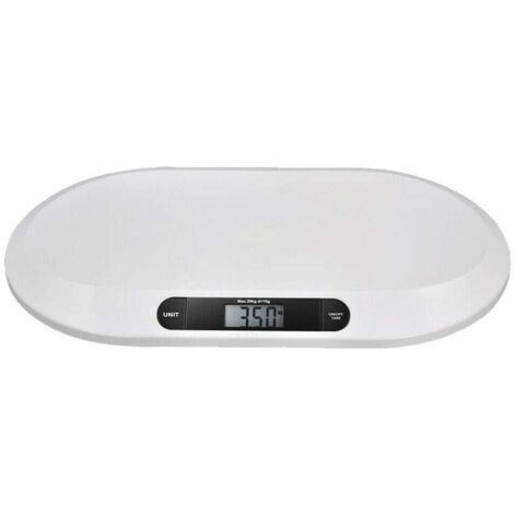 20kg Electronic Baby Weighing Scales, 55 x 32cm Toddler Body Weighing, Digital Scale Ideal For Bathrooms Also Used To Weigh Pets