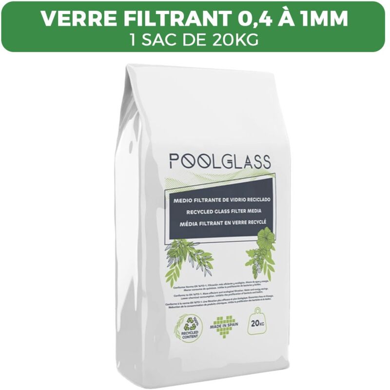 

20 Kg Vidrio Filtrante 0,5 A 0,8 Mm