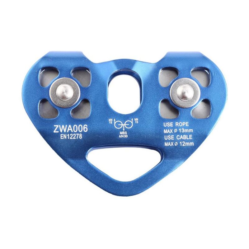 20KN/30KN Tandem Climbing Pulley for Climbing Caving Rescue