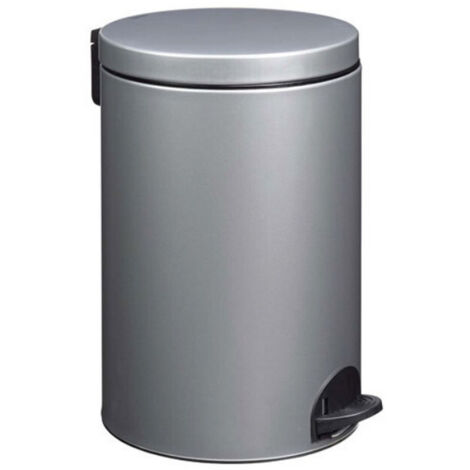 20l metallgrauer pedalbehälter - Rossignol - 90091