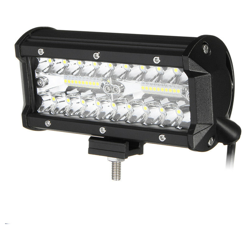 

20led Car LED Barra de luz de trabajo de tres filas Luz antiniebla Lámpara de conducción IP68 Impermeable DC9-32V 24000LM 6000-6500K-WHT (1pcs Nuevo