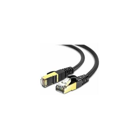 Câbles réseau Vshop ® câble réseau plat CAT6 - RJ45 - Ethernet 20M - Blanc