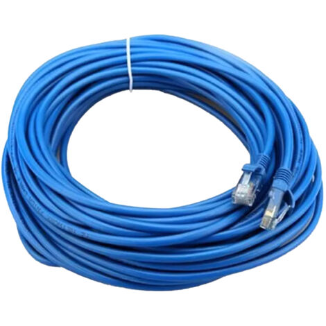 20M METRES Câble Réseau Ethernet RJ45 CAT 5E UTP CORDON BLINDÉ FTP LAN NETWORK