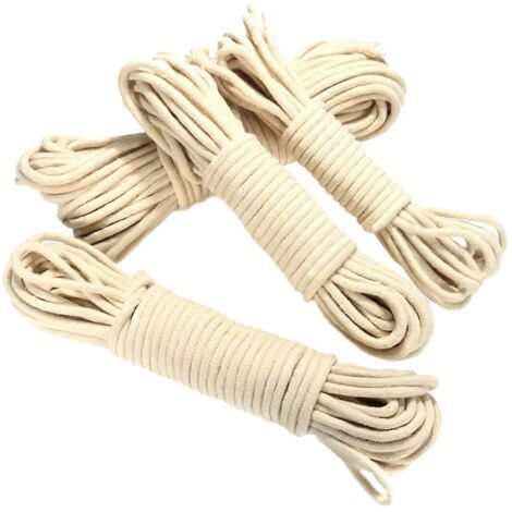 20M Traditional Washing Clothes Pulley Line Rope Dia. 4mm--
