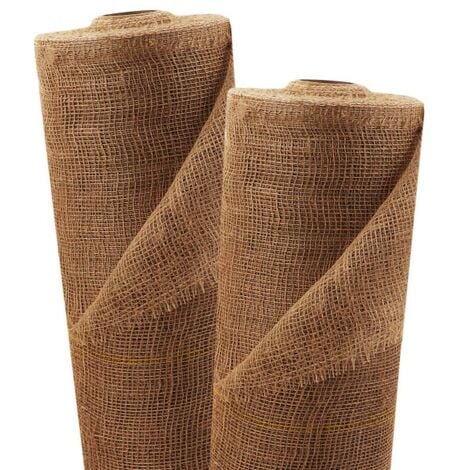 20m x 1m tissu de jute 105g/m² tapis de jute jute de jardin tissu de jute toile de jute ruban de jute