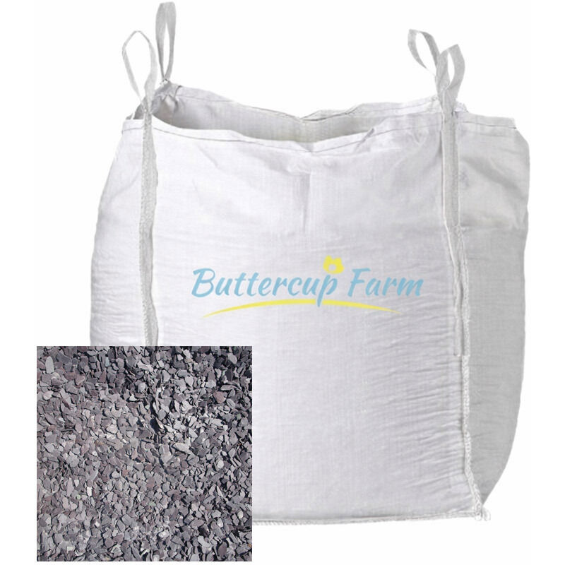 20mm - Blue Slate Decorative Stone - Premium Aggregate Bulk Bag - 850 Kilos