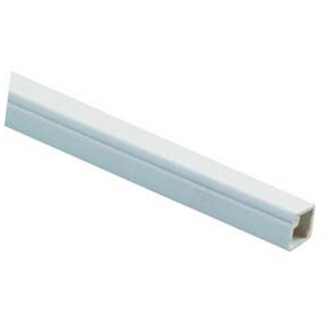 20MT CANALINA BIANCA CHIUSA CON FISSAGGIO ADESIVO - mm.10x10x200h