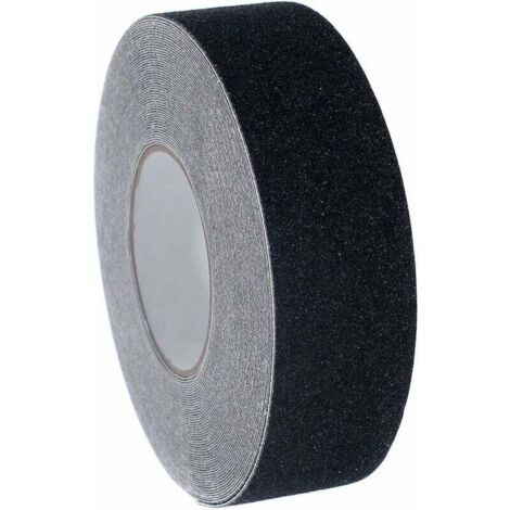 [20Mx5cm] Cinta adhesiva antideslizante, adhesivo fuerte, cinta autoadhesiva antideslizante, para uso interior y exterior, para seguridad en el trabajo y el hogar. Tira de seguridad, negra, TKD5035 ne