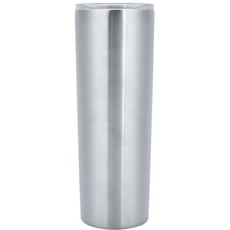 20oz Stainless Steel Travel Cup Water Mug with Lid for Coffee Tea Beverages Hot or Cold DrinksSilver