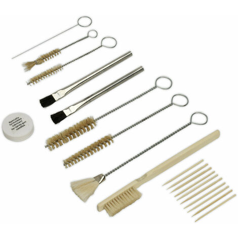 20PC STAINLESS STEEL, NYLON, & BRASS ENGINE BLOCK CLEANING BRUSH