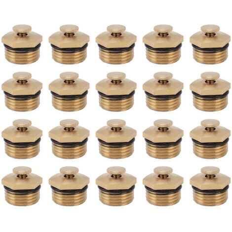 20PCS 1/2 Inch Adjustable Brass Misting Nozzles for Outdoor Cooling and Dust Control Garden Patio Use