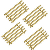 20pcs Poignée Meuble Dorée Poignée de Meuble Cuisine 128mm Poignee Laiton Poignée Tiroir Laiton Poignee Cuisine en Acier Inoxydable