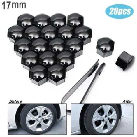 20pcs 17mm bouchon l'écrou roue voiture auto boulon cache protection jantes extérieure