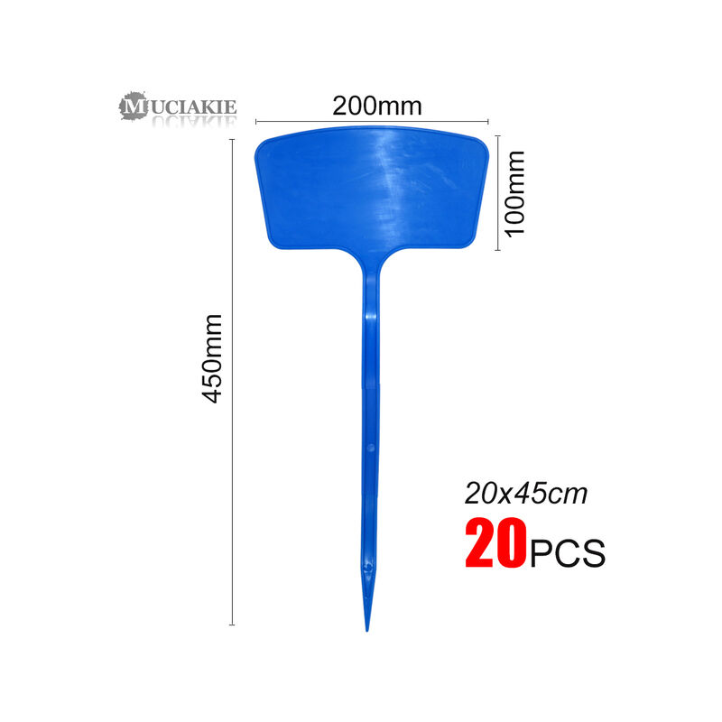 20PCS 20x45CM XXXL Plastic Plant Labels Garden