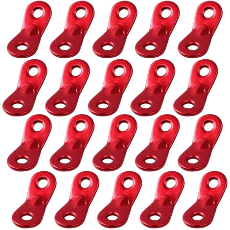 20Pcs Aluminum Alloy Outdoor Tent Wind Rope Buckle Adjuster Tensioners for Hiking Camping