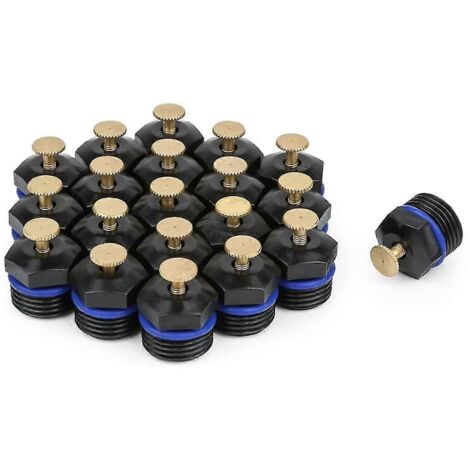 20pcs Atomizing Sprinkler Nozzle,1/2 Inch Garden Misting 360degree Agricultural Lawn Watering Nozzl