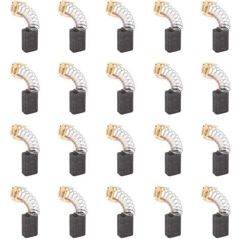 20pcs Balai en charbon, charbon moteur, 6mm x 10mm x 15mm pour outils électriques comme ponceuse d'angle-VSIAISV