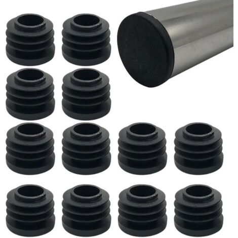 20pcs Bouchon de Chaise 20mm Capuchons de Protection,Capuchons en Plastique,Rond Embout Bouchons pour Tube de Chaise Bouchon