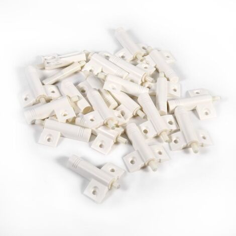 20pcs Cabinet Door Damper Buffers Soft Buffers for Kitchen Cupboard, Bedroom Wardrobe and Others Anti-collision Door Stopper Pack of 20 (White)