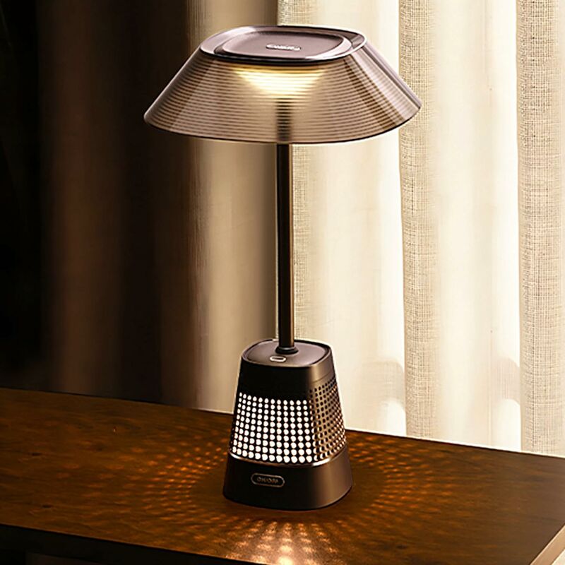 Image of Lampada da tavolo touch a LED dimmerabile, lampada da comodino vintage con funzione di ricarica, lampada da scrivania rimovibile per soggiorno,