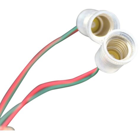 20pcs Culot E10 Version Lampes Socle avec Câble de Lampe Support