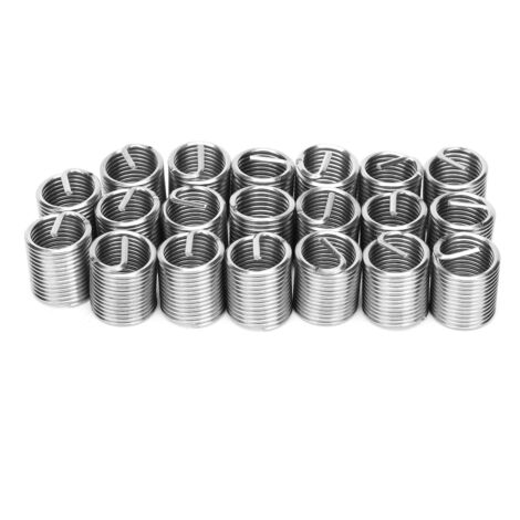 20Pcs de inserts filetés en stainless steel M12 x 1.5 Repair sleeves pour réparation et conversion