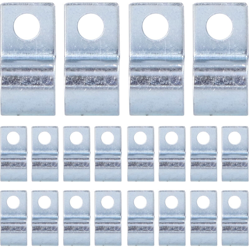Image of Kkmoon - 20pcs Einzellochrohrklemme Zinkplatted Edelstahl Clip für Ruber -Ringe Rohre16mm