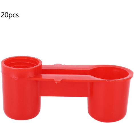 20pcs Farm Drinking Feeding Tool Birds Drinking Fountain Drinker Equipment