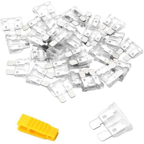 20Pcs Fusible Voiture 25A Moyenne Fusible Automobile + Extracteur - Fusible pour Auto/RV/Camion/Moto