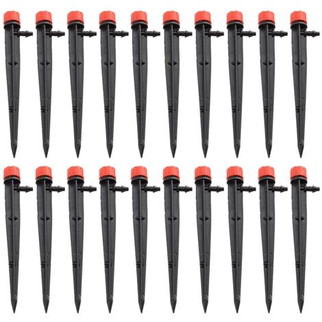 20pcs goutteur d'arrosage de Jardin, 8 Sorties d'eau Micro Goutte à Goutte, système d'arrosage kit d'irrigation Goutte à Goutte à Micro-débit, pour parterres de Fleurs de Jardins potagers