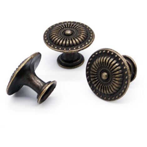 DEANKEJI 32mm Pomelli per Mobili Vintage, 8 Pezzi Pomello Antico Bronzo,  Manopole dei Cassetti con Viti Stile Antico, Resistenti Alla Corrosione e  All'umidità, Mobili Manopolae per Scarpe, Cucina : : Fai da