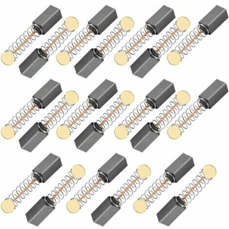 20pcs moteur brosse à charbon brosse à charbon universelle forage brosse à charbon 5  5  10mm moteur brosse à charbon ponceuse, scie circulaire brosse à charbon