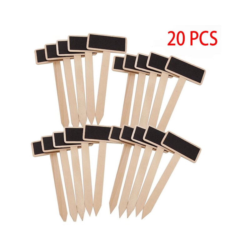 20pcs Pianta Etichette Lavagna Segni Lavagna di