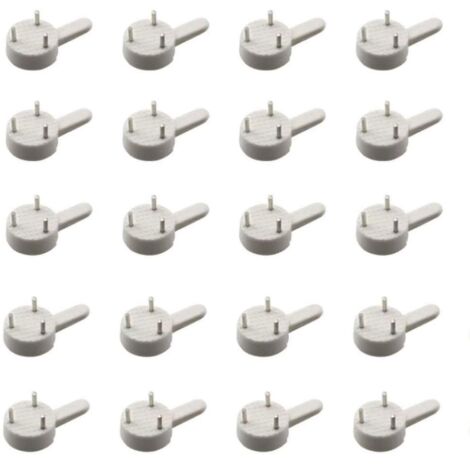 20pcs Plastique Kit De Support Pour Photo Cadre En Acier Inoxydable Attache Cadre Crochets De Suspension Photo Crochet Miroir  Suspendre Assortis