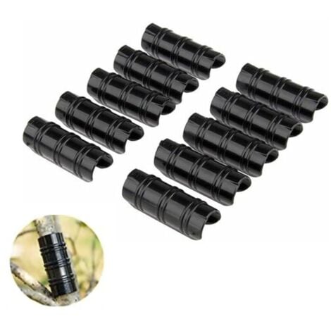 LONGZIMING 20PCS Serre Clips, Pinces à Tuyau pour la Fixation des Housses au Jardin Serres, Jardin Bâtiments Tube Clip pour la Fixation des Housses au Jardin Serres,des Films,des Plantes 19mm