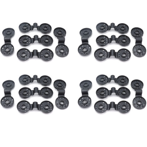 20Pcs Shading Net Clips Black Sunshade Cloth Fasteners Greenhouse Clamps Tools Accessories