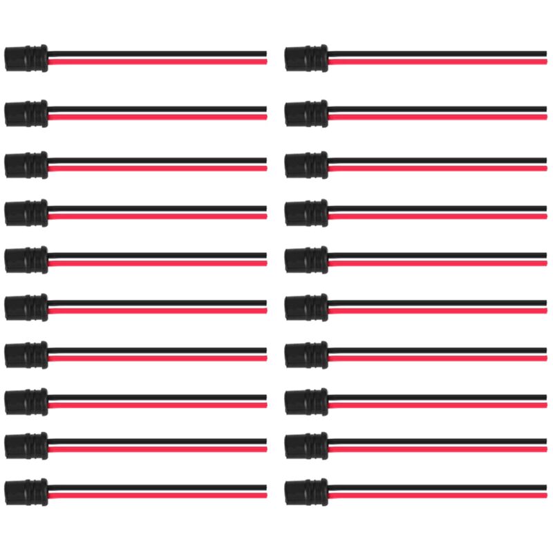 20pcs T10 W5W Support de douille d'extension d'ampoule en caoutchouc souple pour voitures, vélos et bateaux